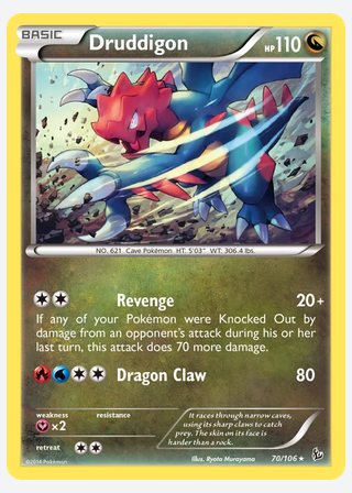 Druddigon — catalogusbeeld