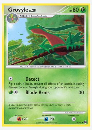 Grovyle — catalogusbeeld