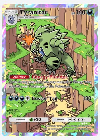 Tyranitar — catalogusbeeld