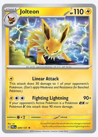 Jolteon — catalogusbeeld