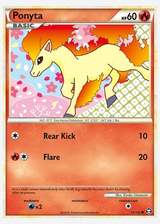 Ponyta — catalogusbeeld