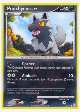 Poochyena — catalogusbeeld