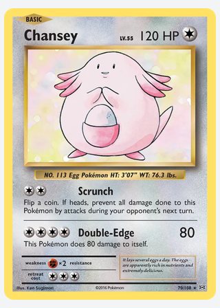 Chansey — catalogusbeeld
