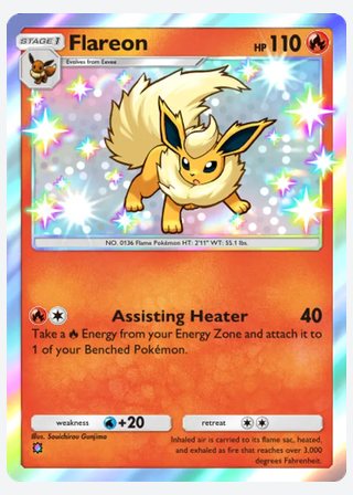 Flareon — catalogusbeeld