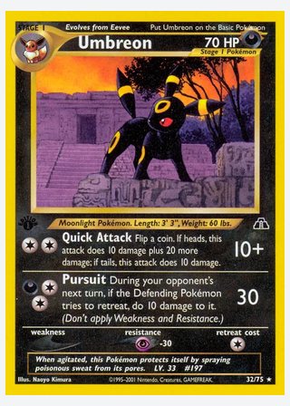 Umbreon — catalogusbeeld