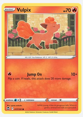 Vulpix — catalogusbeeld