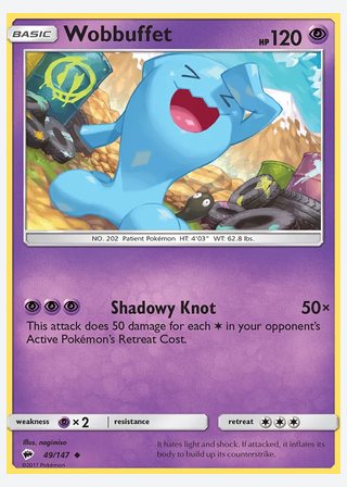 Wobbuffet — catalogusbeeld