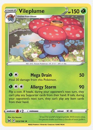 Vileplume — catalogusbeeld