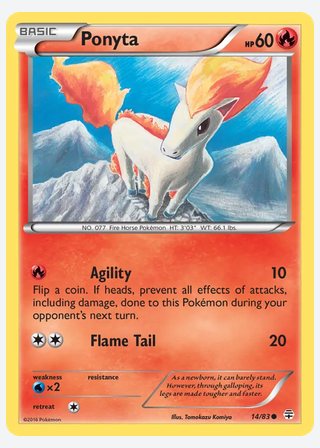 Ponyta — catalogusbeeld
