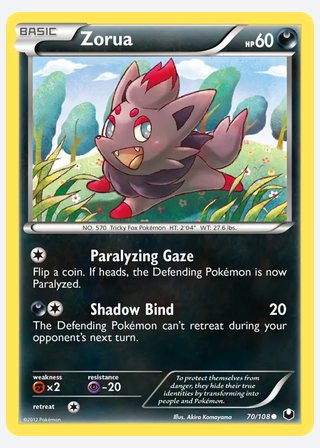 Zorua — catalogusbeeld