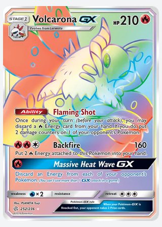 Volcarona GX — catalogusbeeld