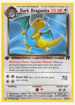 Dark Dragonite — catalogusbeeld