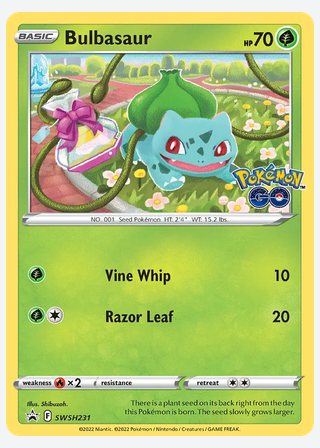 Bulbasaur — catalogusbeeld