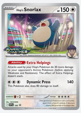 Hop's Snorlax — catalogusbeeld