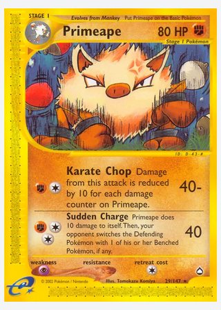 Primeape — catalogusbeeld