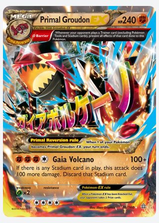 Primal Groudon EX — catalogusbeeld