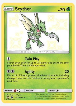 Scyther — catalogusbeeld