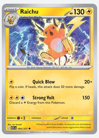 Raichu — catalogusbeeld