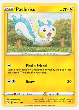 Pachirisu — catalogusbeeld