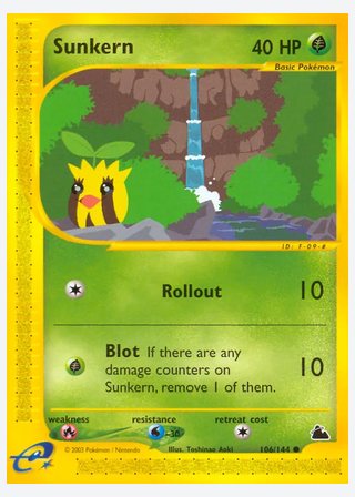 Sunkern — catalogusbeeld
