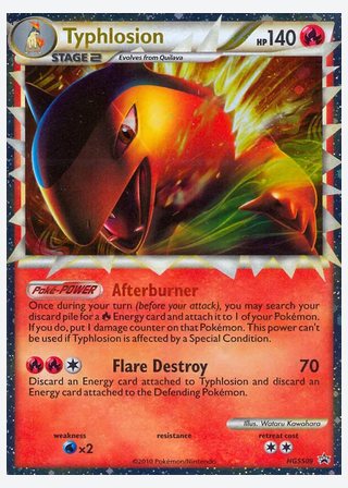 Typhlosion — catalogusbeeld