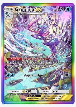 Greninja ex — catalogusbeeld