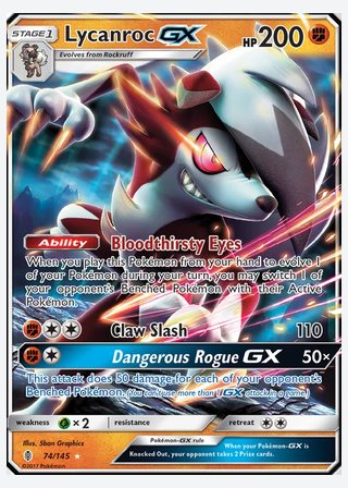 Lycanroc GX — catalogusbeeld