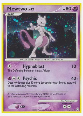 Mewtwo — catalogusbeeld