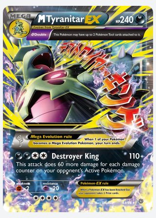 M Tyranitar EX — catalogusbeeld