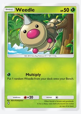 Weedle — catalogusbeeld