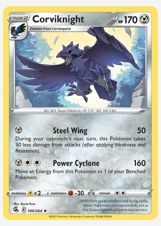 Corviknight — catalogusbeeld