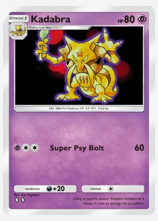 Kadabra — catalogusbeeld