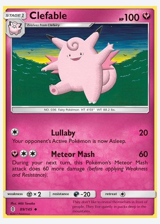 Clefable — catalogusbeeld