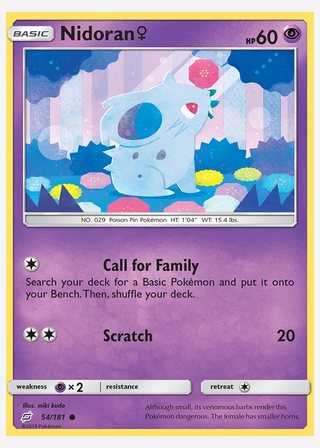 Nidoran♀ — catalogusbeeld