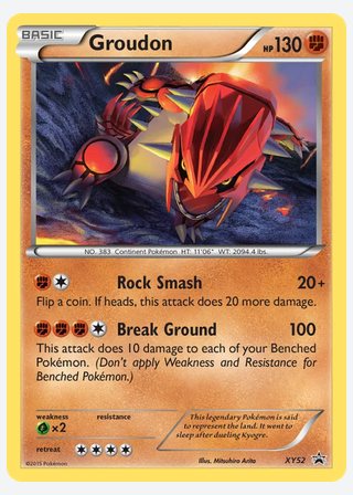 Groudon — catalogusbeeld