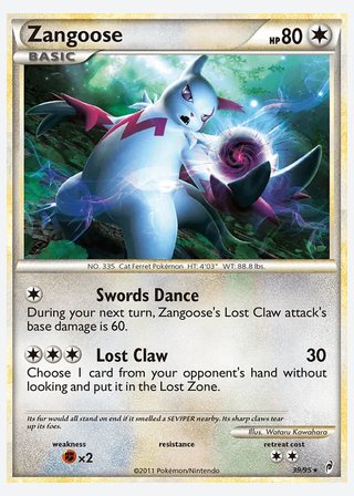 Zangoose — catalogusbeeld