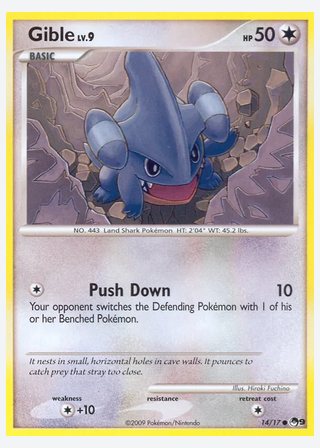Gible — catalogusbeeld