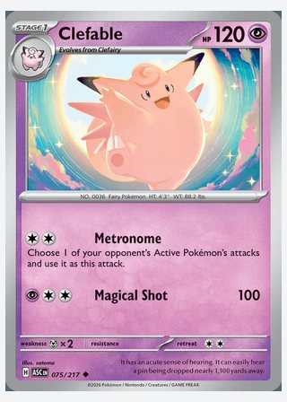 Clefable — catalogusbeeld