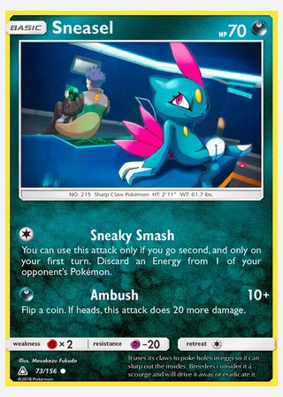 Sneasel — catalogusbeeld