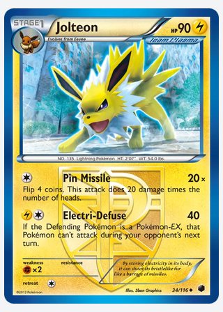 Jolteon — catalogusbeeld