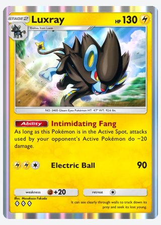 Luxray — catalogusbeeld