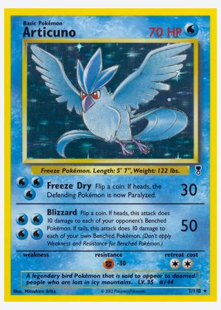 Articuno — catalogusbeeld