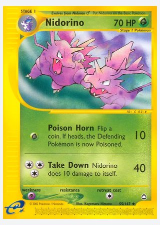 Nidorino — catalogusbeeld