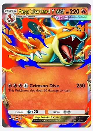 Mega Charizard Y ex — catalogusbeeld