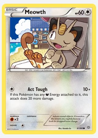 Meowth — catalogusbeeld