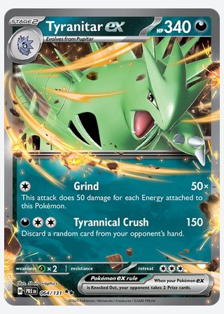 Tyranitar ex — catalogusbeeld
