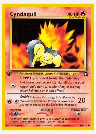 Cyndaquil — catalogusbeeld