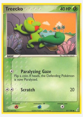 Treecko — catalogusbeeld