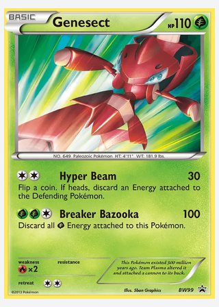 Genesect — catalogusbeeld
