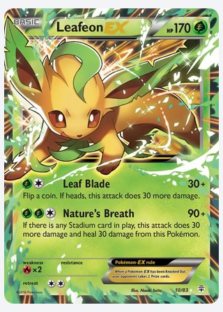 Leafeon EX — catalogusbeeld